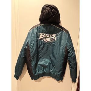 Vintage Philadelphia Eagles NFL Team Apparel￼ ￼Puffer Jacket Warm Size M